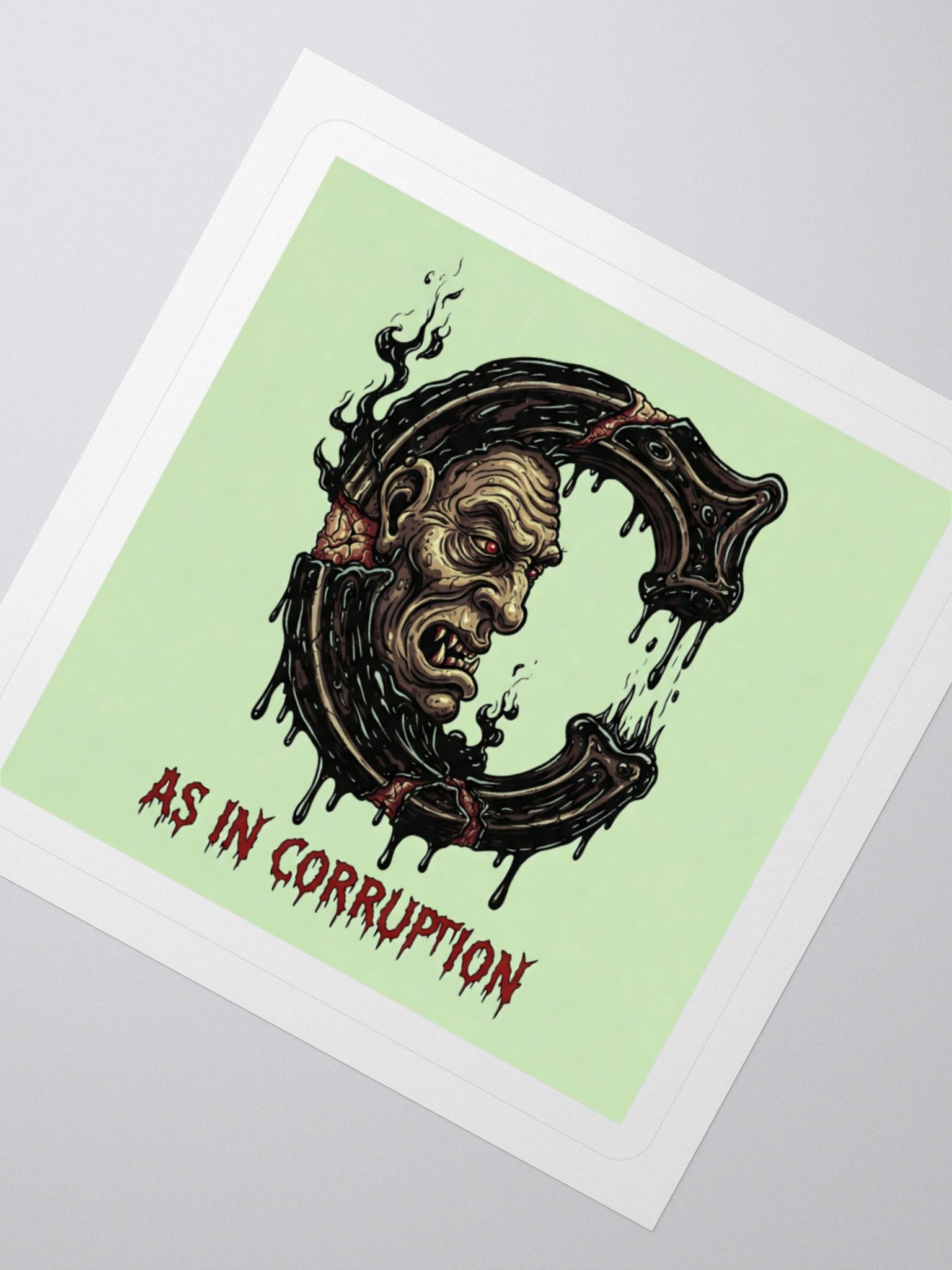 C as in corruption stickers by dark alphabet product image (5)