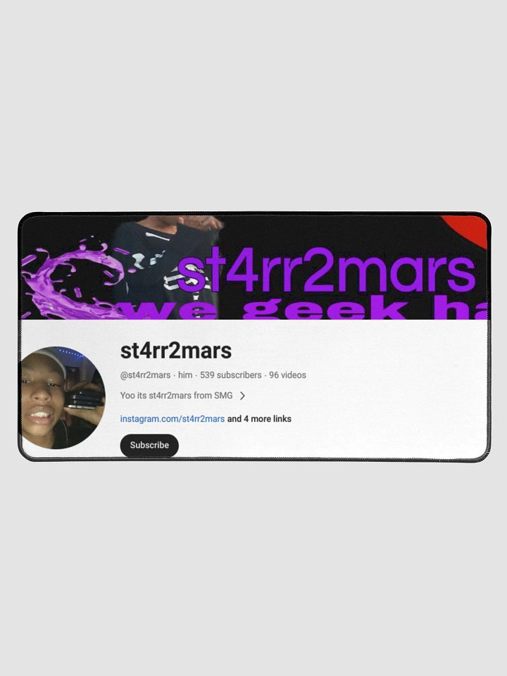 st4rr2mars Youtube Mouse Pad product image (1)