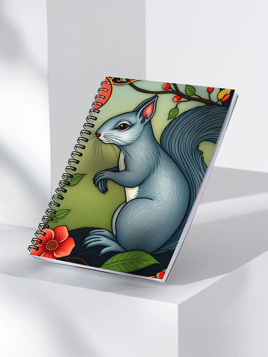 Whimsical Squirrel Spiral Notebook product image (3)