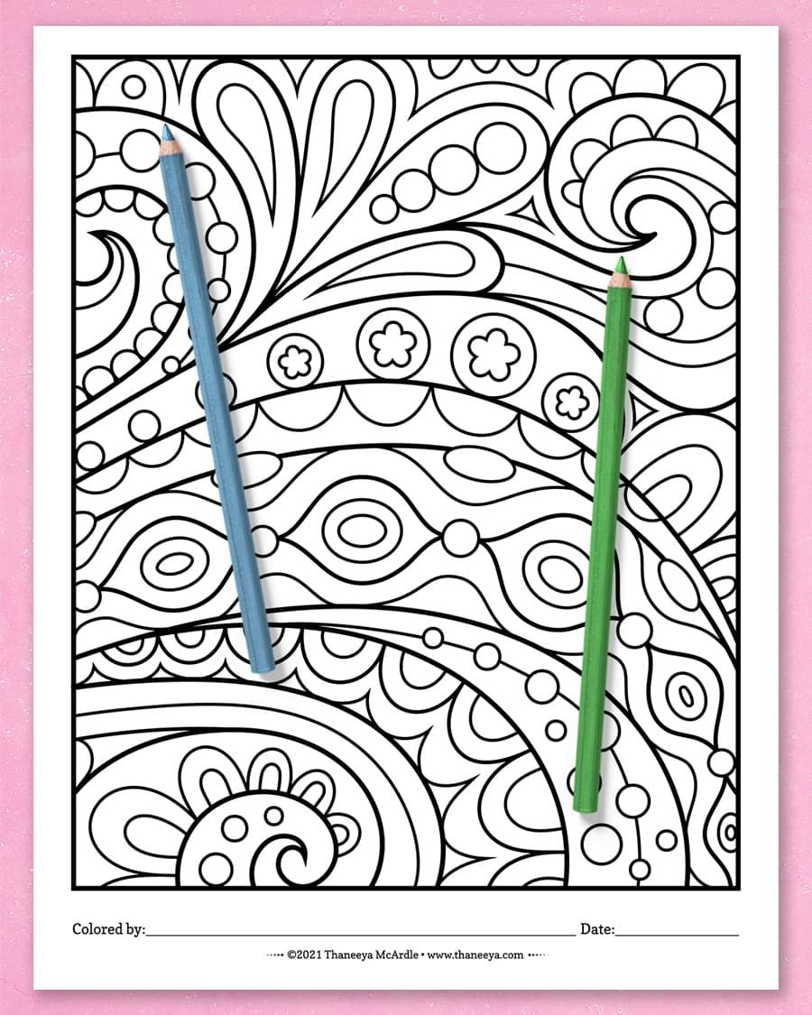 Easy Abstract Coloring Pages product image (3)