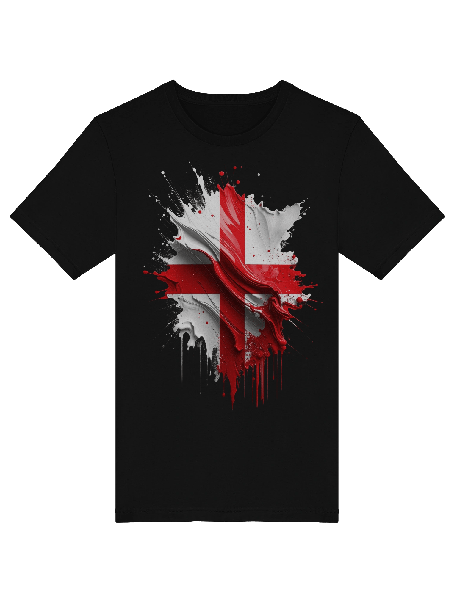 Painted St. George's Cross Ladies T-Shirt product image (3)