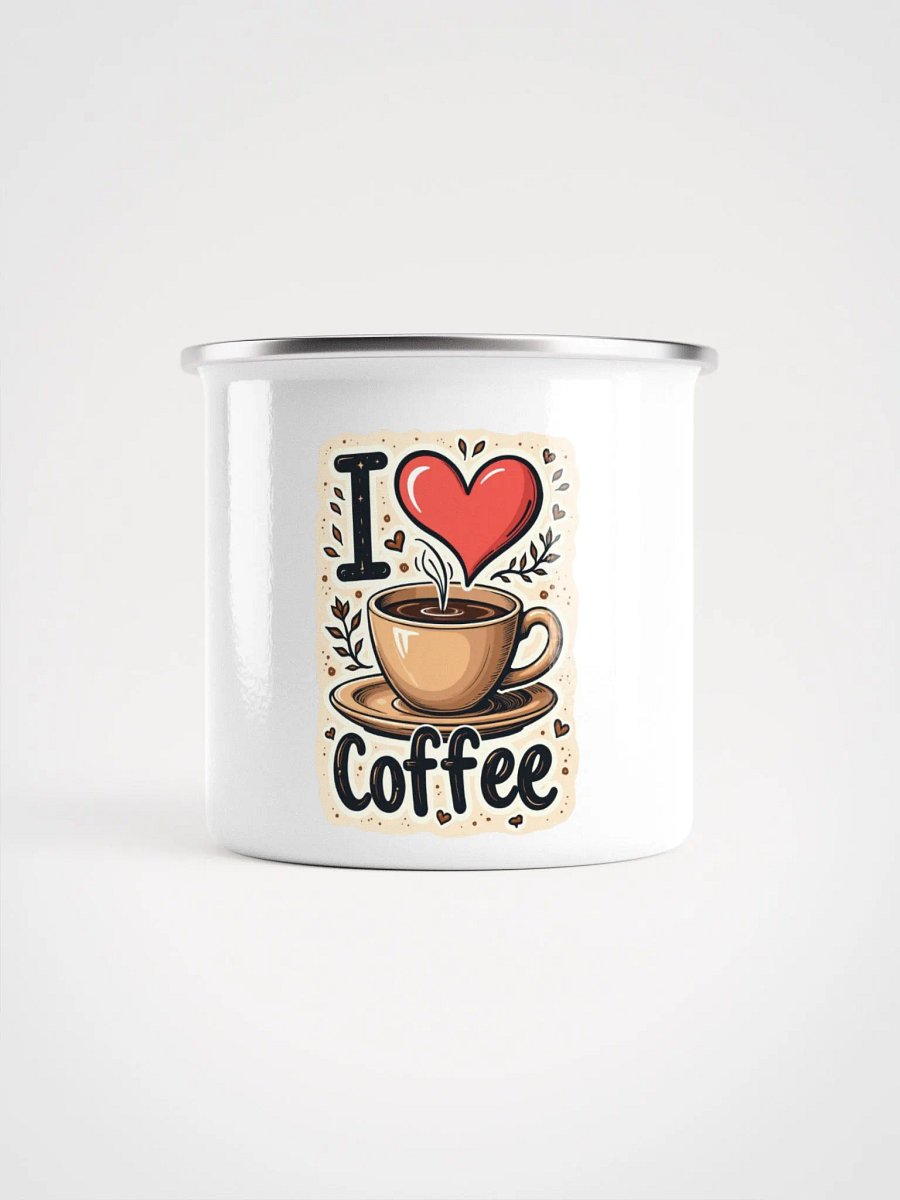 I Heart Coffee Enamel Mug product image (2)