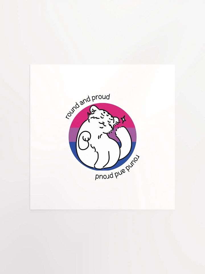 Round and Proud Manul Bisexual Version - Matte Poster product image (1)
