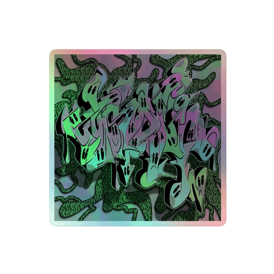 UWSDWF Wildstyle Graffiti Piece, Holographic Sticker 01 product image (1)