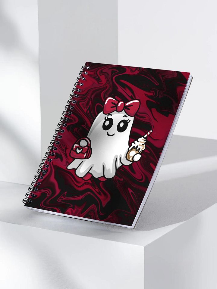 Stylish Ghost Dotted Spiral Notebook product image (2)