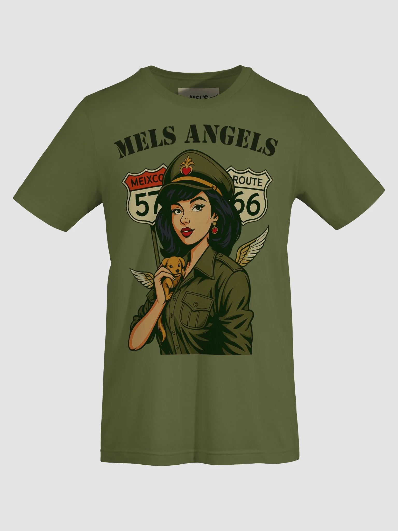 🪽 Mel’s Angels “Route 57–66” Vintage Tee product image (40)