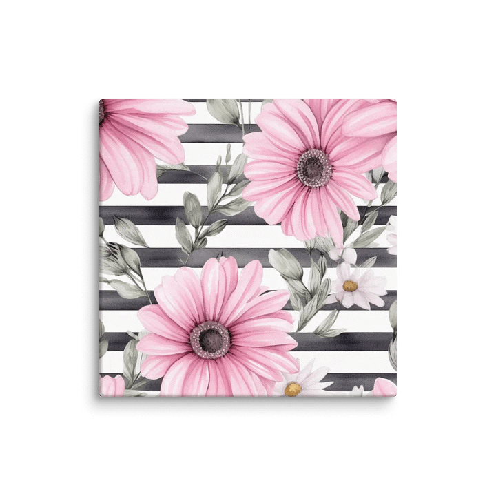 Pink Daisies Poppin': Canvas Print product image (1)