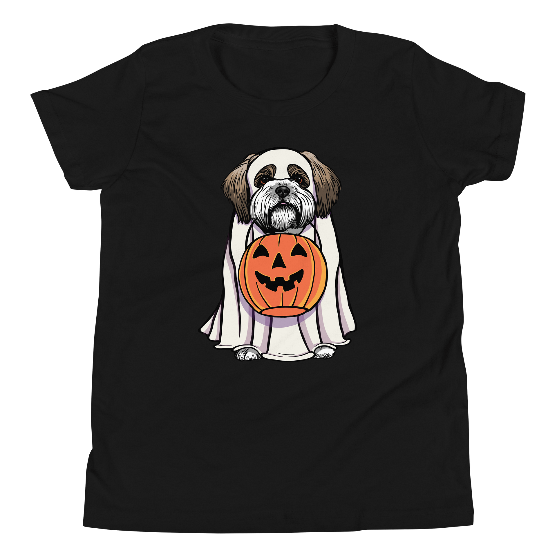 Halloween Shih Tzu(Brown) Youth T-Shirt product image (5)