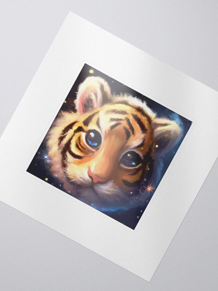 Cute Galactic Tiger Sigma Sticker product image (2)