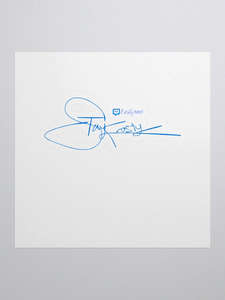 Signature Kiss Cut Stickers product image (1)