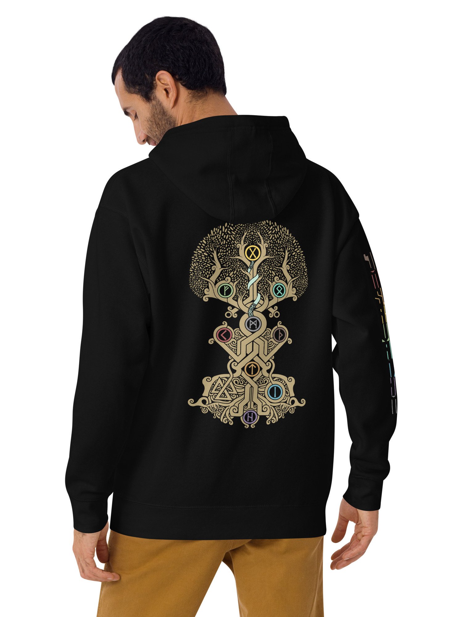 YGGY x BIFROST BIND RUNE TRIPLE PRINT UNISEX HOODIE product image (39)