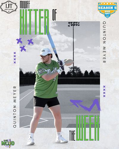 🚨 Hitter of the Week 🚨

Your week 10 hitter of the week is: 
@thequintonmeyer 

Q had one of the most impactful night of the ...