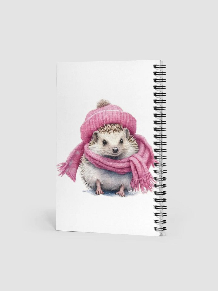 Adorable cute hedgehog wearing a pink hat and scarf product image (2)