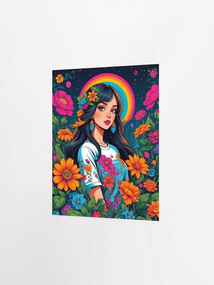 Midnight Flower Girl - Poster - Small and Standard Sizes - 8x10-11x14-12x16-16x20 Inches product image (6)