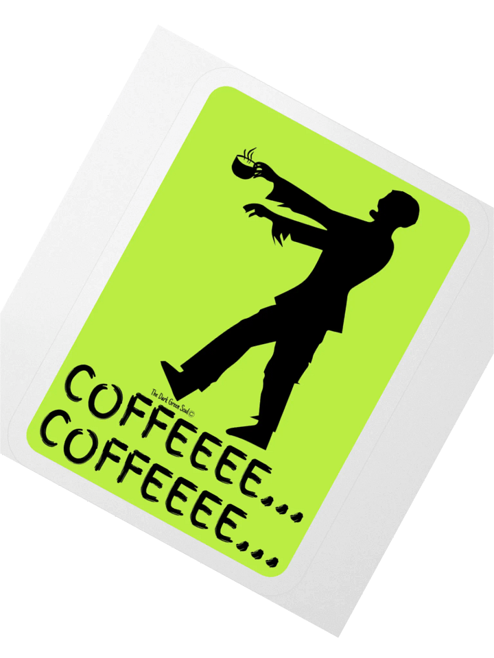 Coffee Zombie Black - Sticker product image (2)