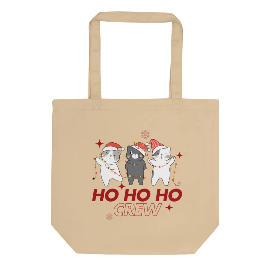 Christmas Crew Eco-Friendly Tote Bag in Beige 🎄 product image (1)
