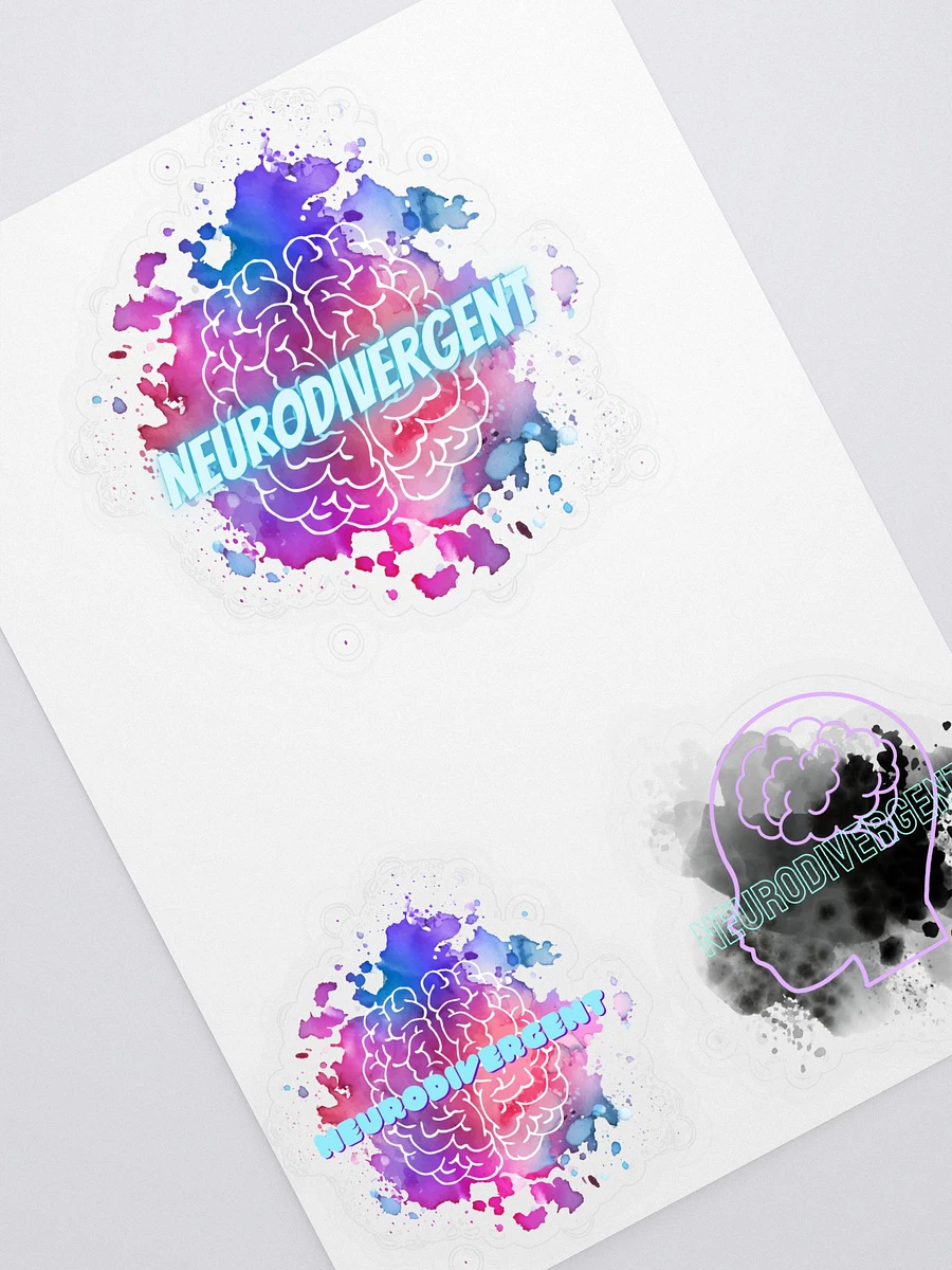 NeuroDivergent Pride Kiss Cut Sticker Sheet product image (2)