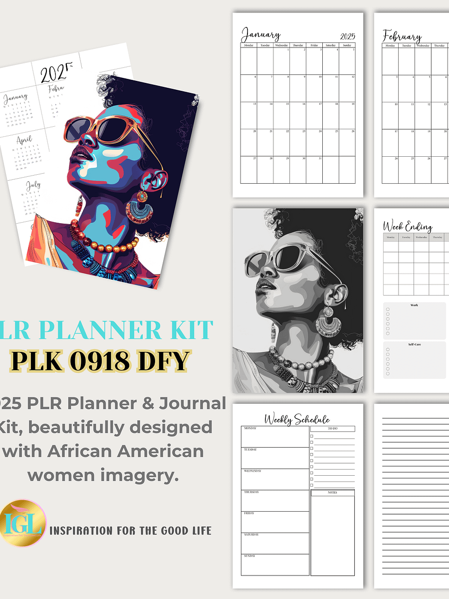 2025 PLR Planner & Journal Kit - PLK-0918-DFY product image (3)