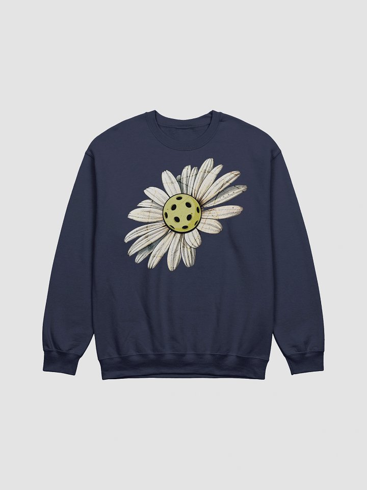 Flower Daisy Pickleball Perforated Bloom Crewneck Sweatshirt product image (3)