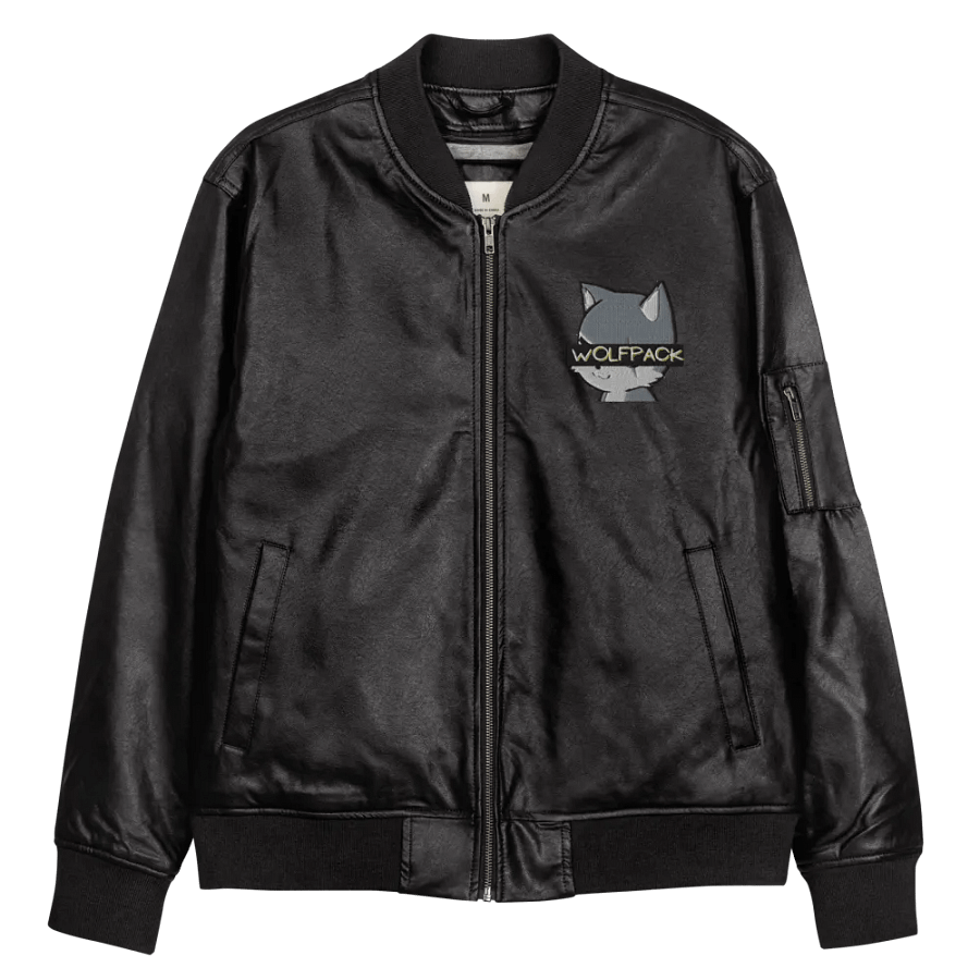 Faux Leather WOLFPACK Jacket (Chibi Wolf) product image (11)