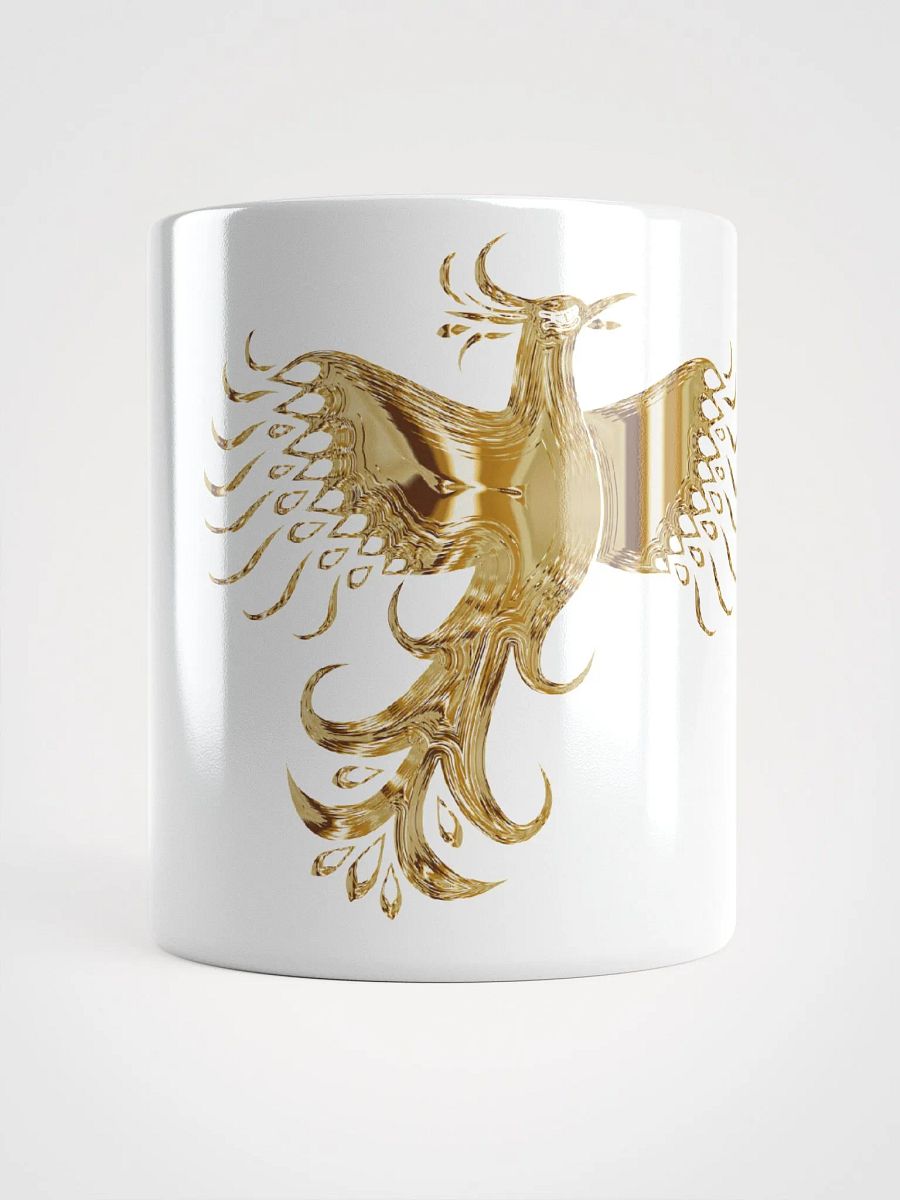 White Glossy Coffee mug-Gold Phoenix Coffee Mug product image (9)