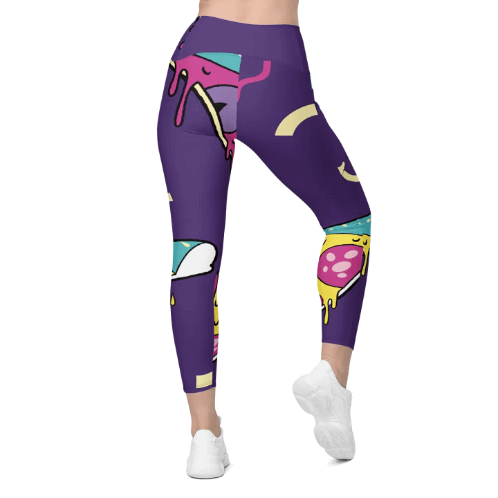 Whimsical Pizza Party Leggings product image (2)