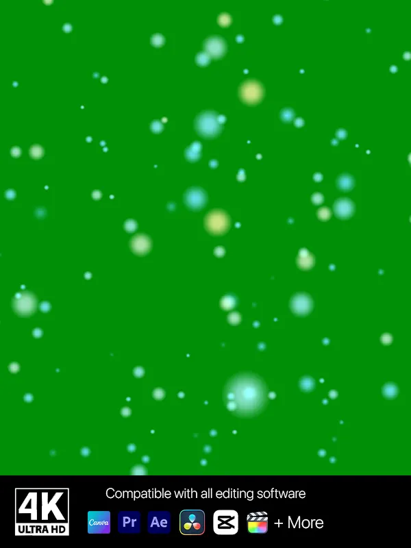 20-Minute Relaxing Green Screen Particles Wallpaper & Screensaver Loop | 4K product image (1)