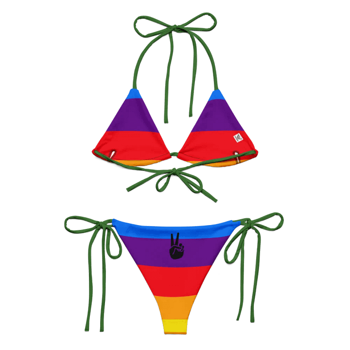 Sunset Stripes Recycled Bikini Set product image (1)