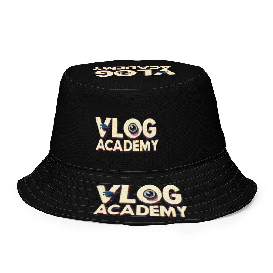 Vlog Academy All-Over Print Reversible Bucket Hat product image (8)