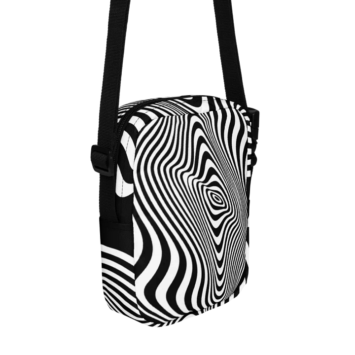 Optical Illusion Waves Crossbody Bag for mens woman friends product image (2)