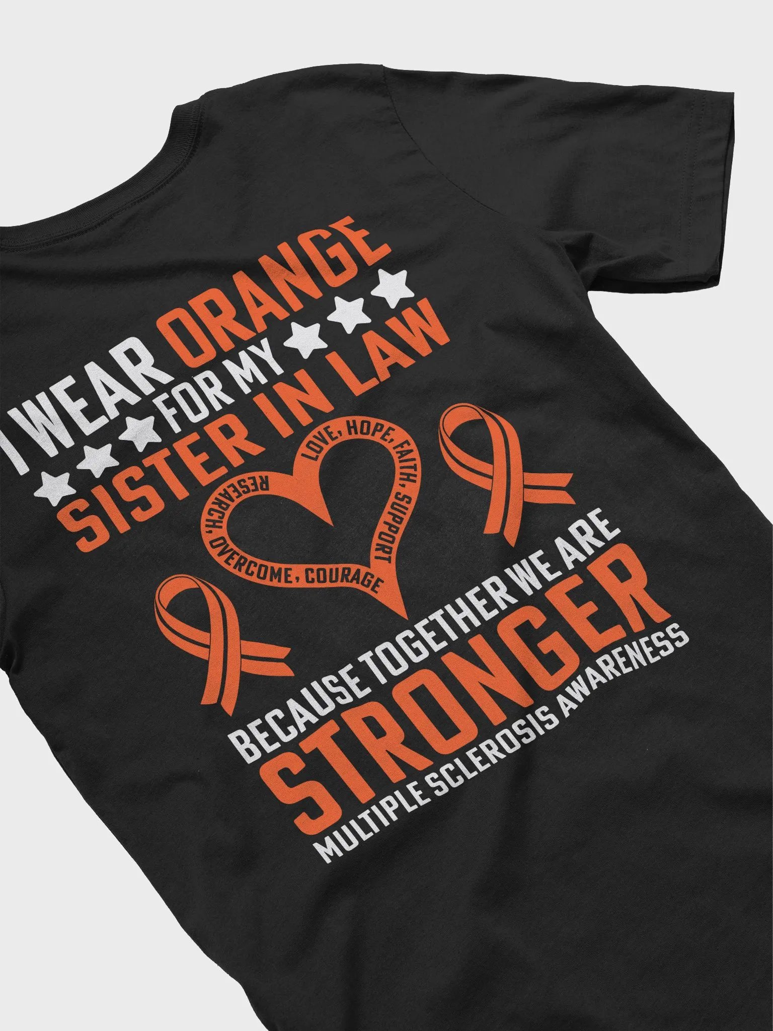 Wear Orange Sister In Law Multiple Sclerosis Awareness Tee product image (3)