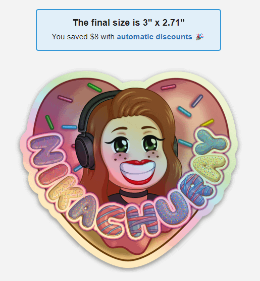 The Official NikachuRay Logo Holographic Sticker product image (1)