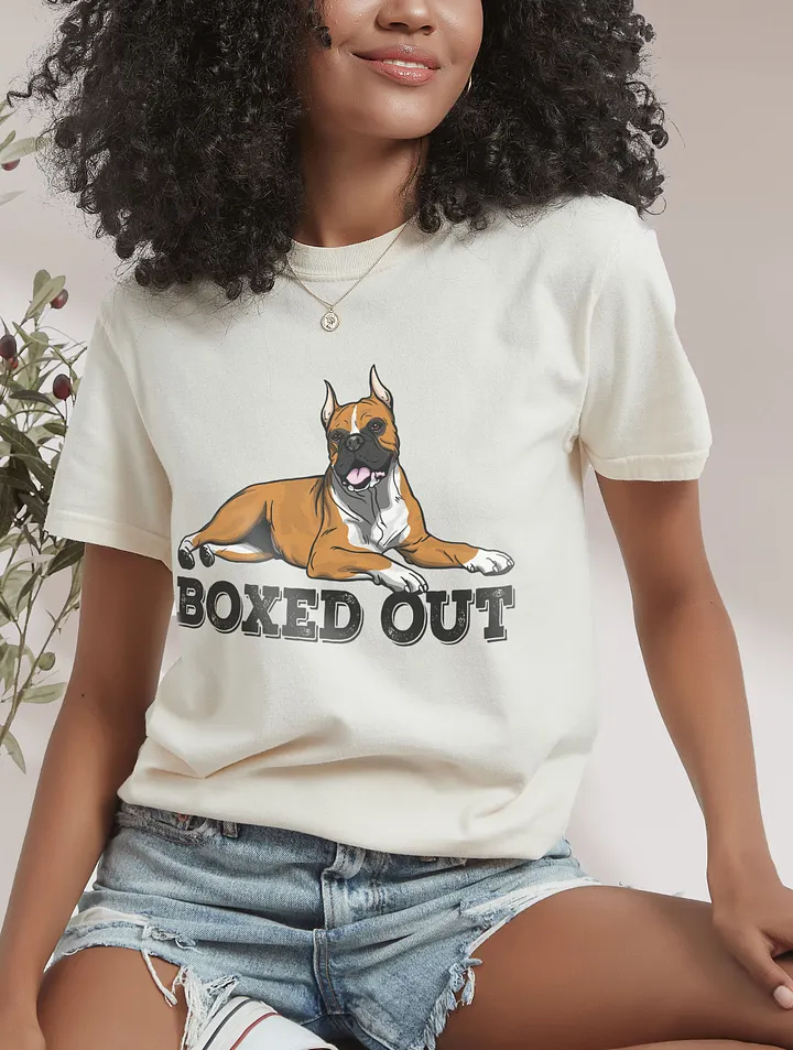 Boxed Out T-Shirt of a Boxer Dog | Funny T-Shirt for Boxer Paw-rents product image (16)