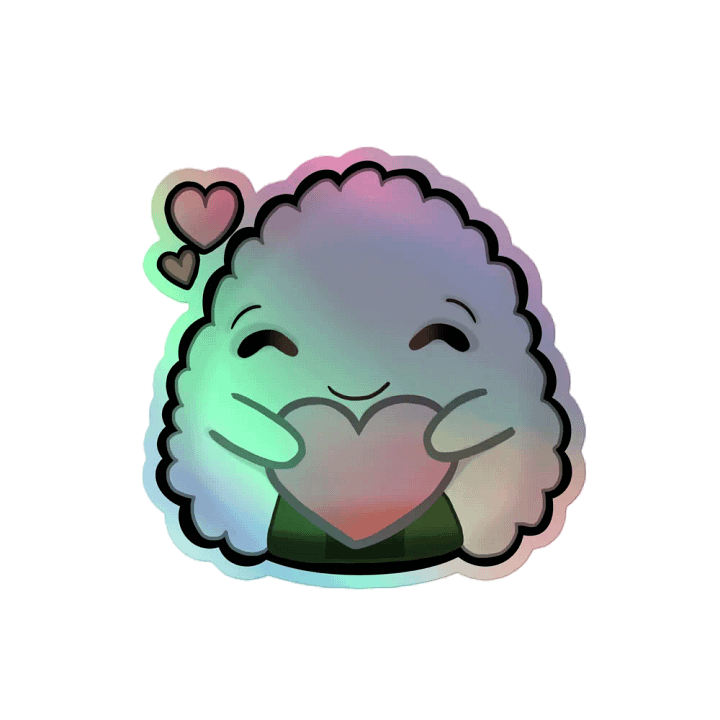 Pink Heart Riceball Sticker product image (2)