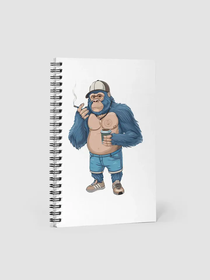 Blue Gorilla Spiral Notebook product image (1)