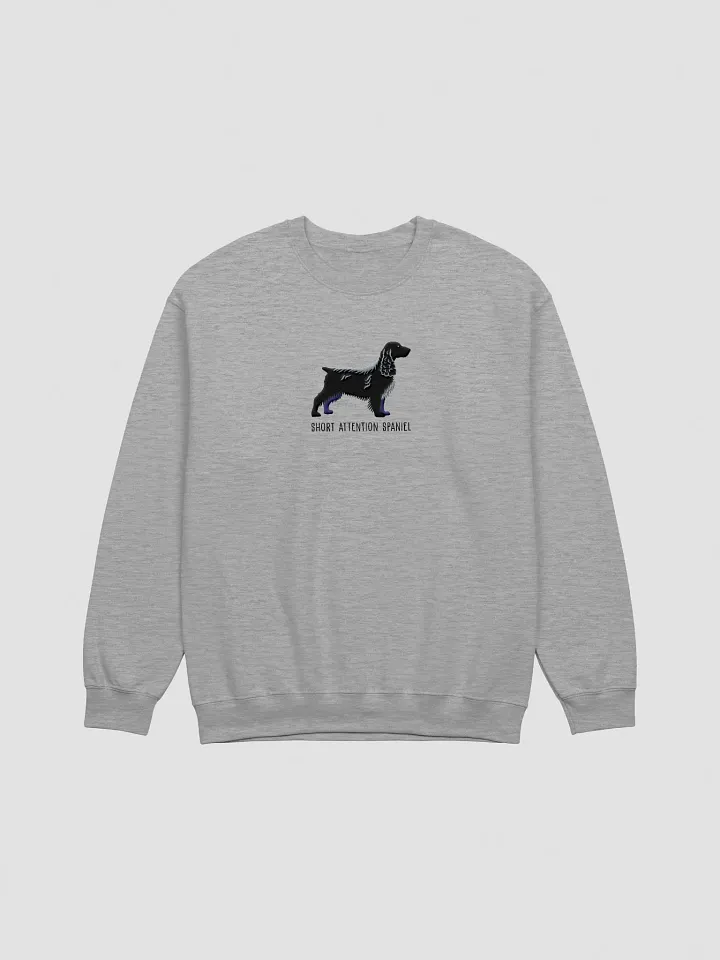 Short Attention Spaniel Sweatshirt (Embroidered) of a Field Spaniel(Black) product image (4)