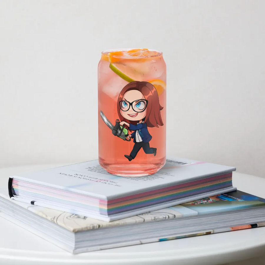 Coming for ya neck can shaped glass product image (4)