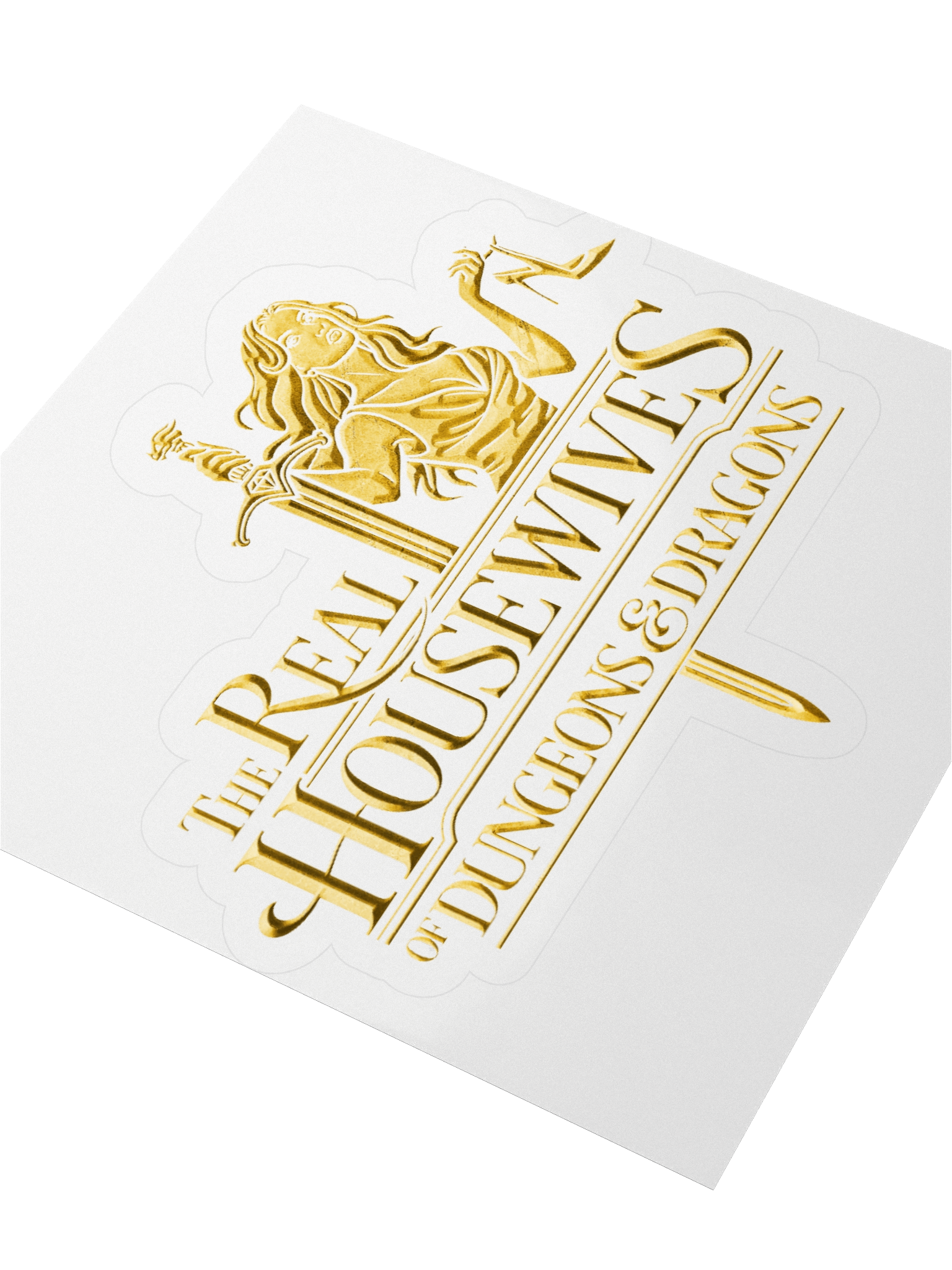 RHODND Gold Logo Sticker - Large product image (3)