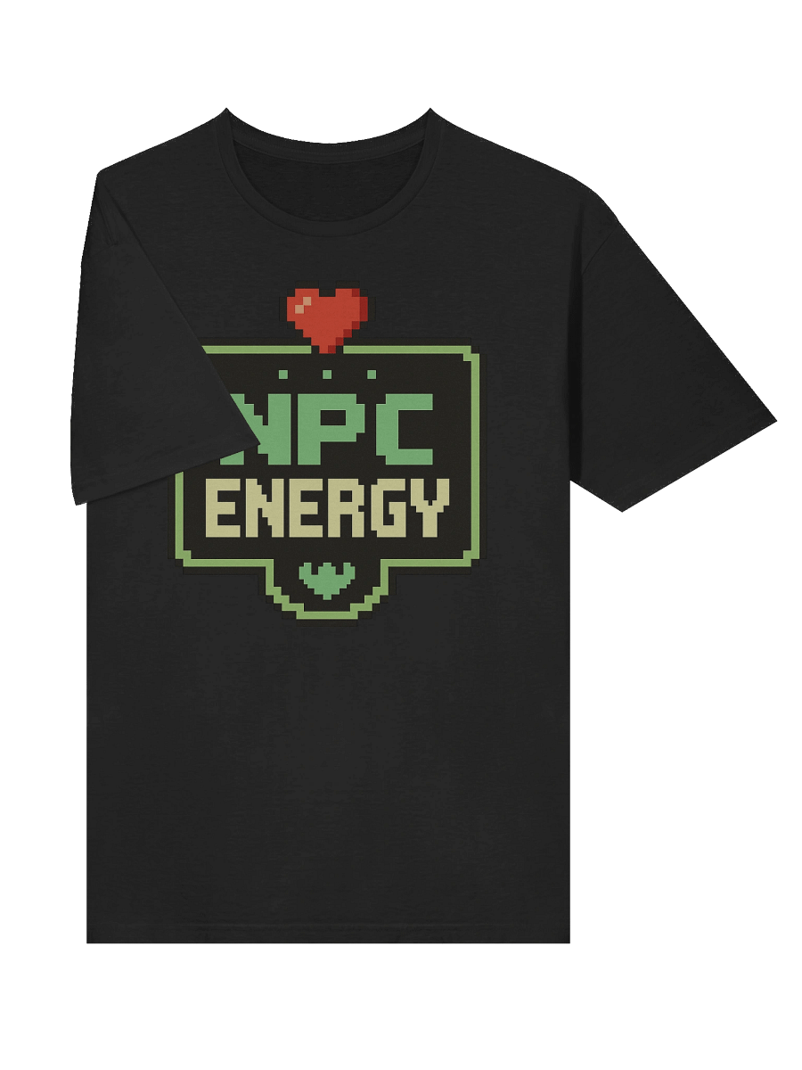 NPC Energy – Retro Pixel Gamer Meme Tee product image (5)