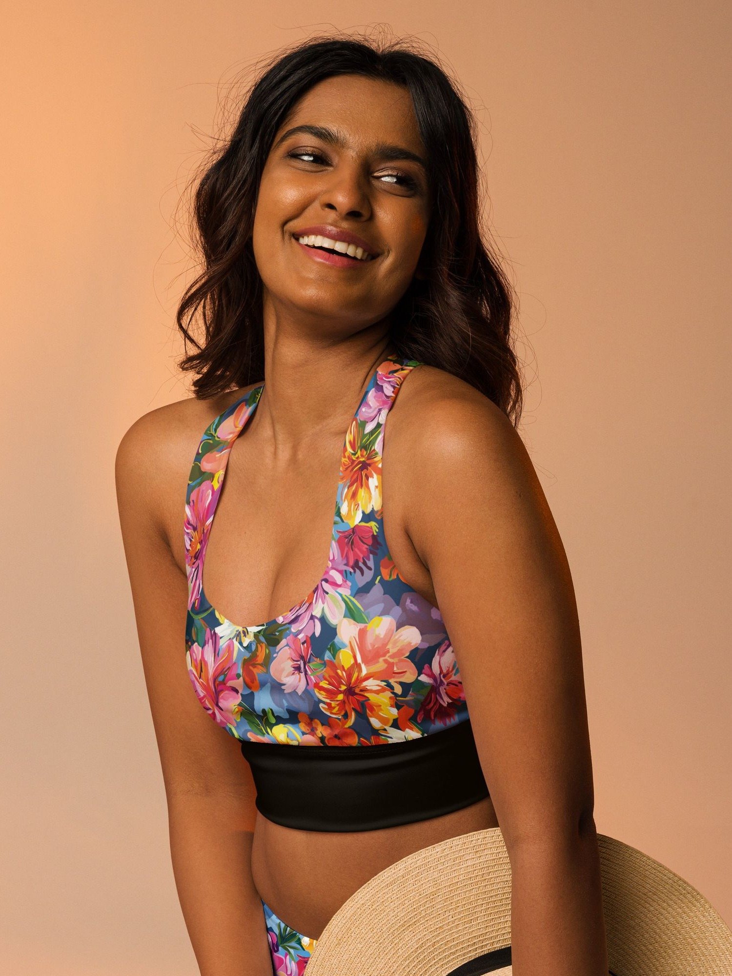 Hight Impact Bra "Bold Abstract Florals" product image (1)