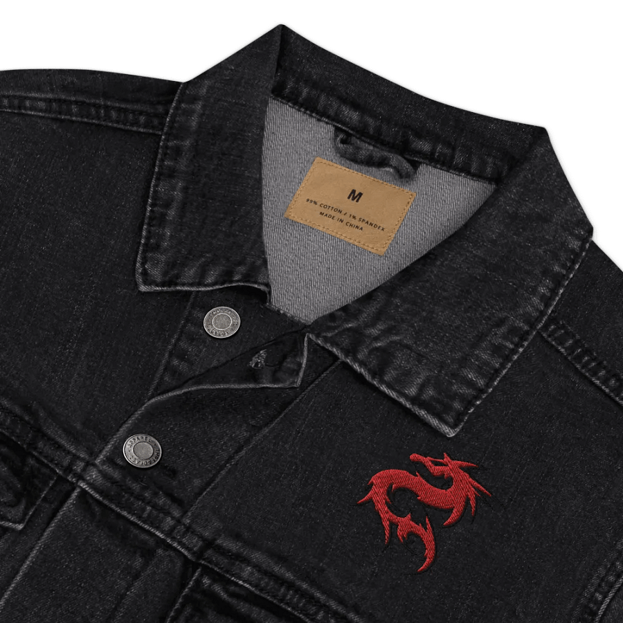 Crimson Dragon Denim Jacket product image (9)