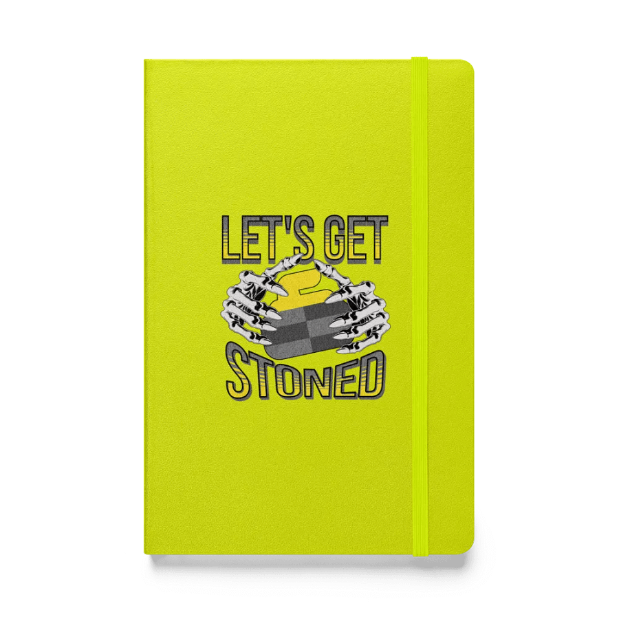 Lets Get Stoned Curling Skeletal Stoner Hardcover Journal product image (1)