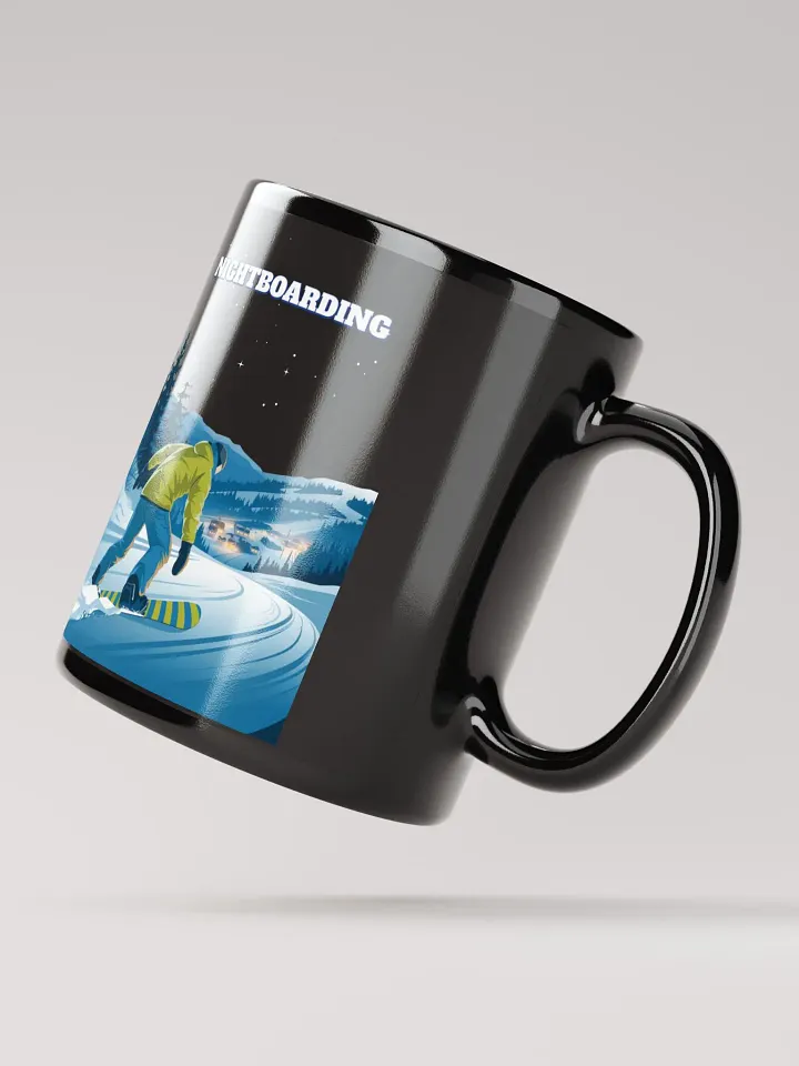 Nightboarding - Midnight Snowboarding Black Mug product image (4)