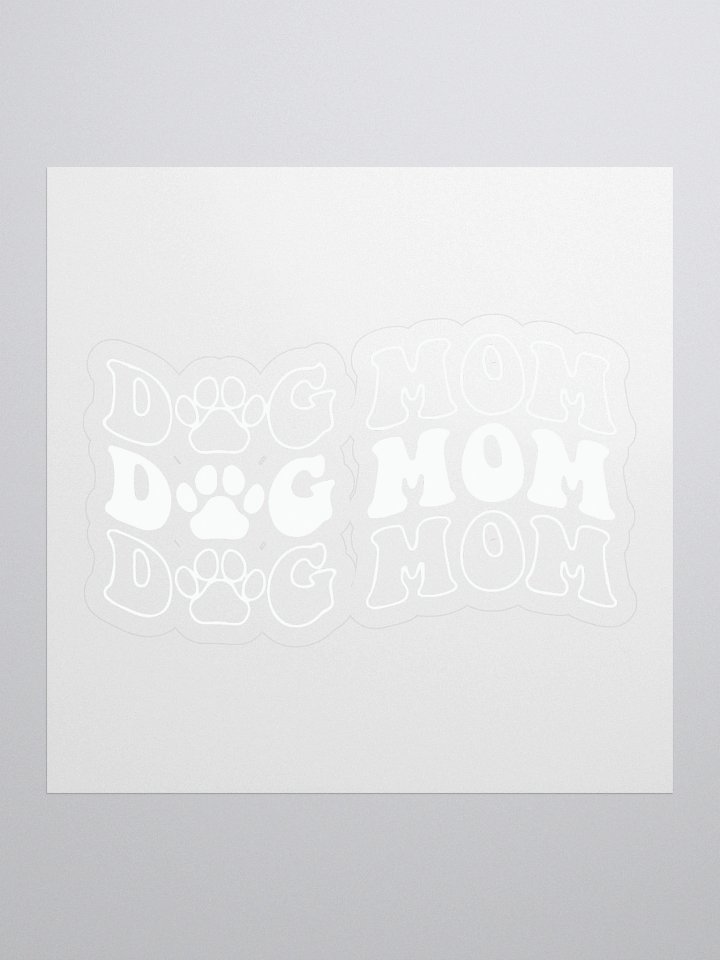 Dog Mom Kiss Cut Stickers product image (1)