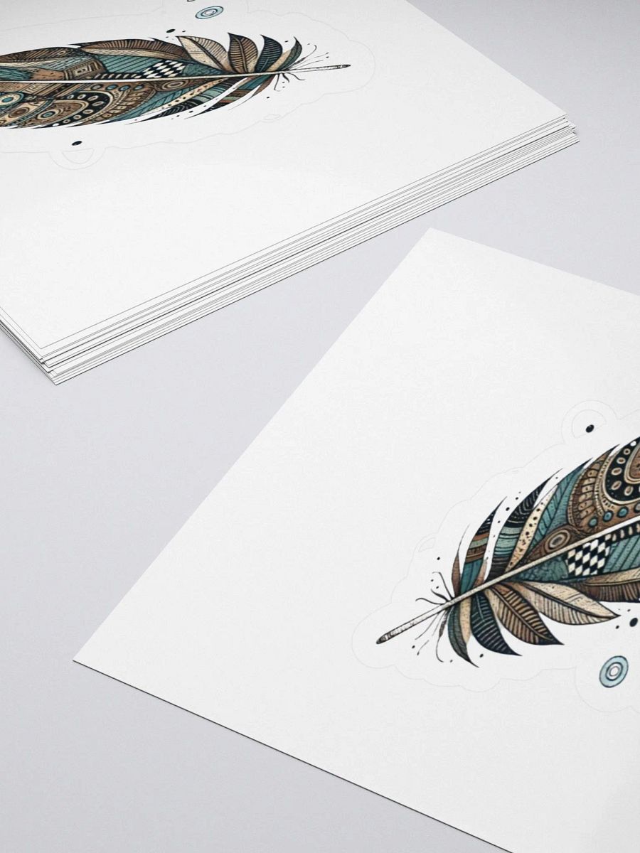 Bohemian Feather Kiss Cut Stickers product image (4)