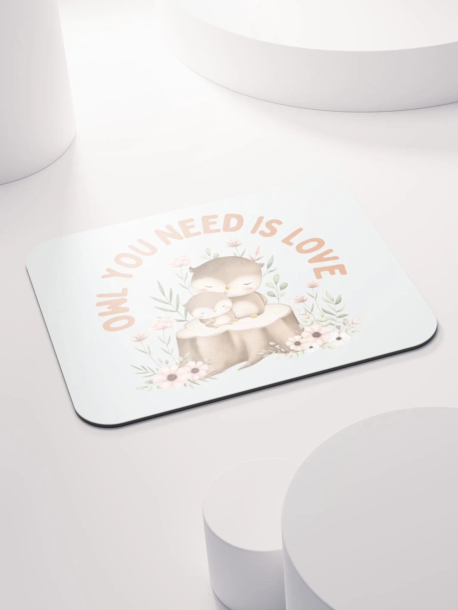 Whimsical Owls Love Mouse Pad product image (4)