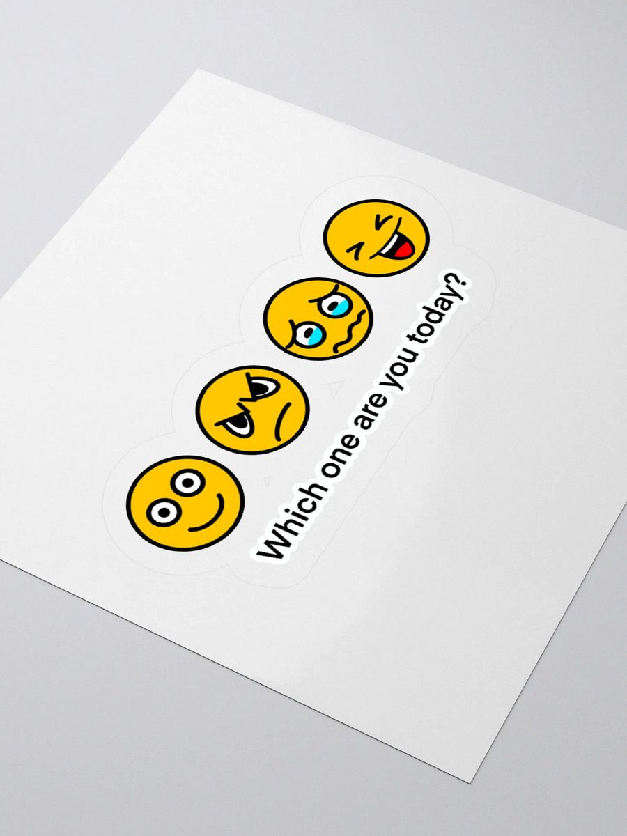Emoji Mood Kiss Cut Stickers product image (7)
