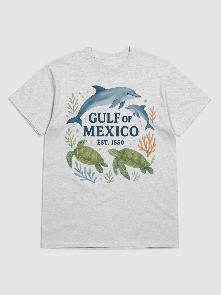 Dolphin Turtle Gulf of Mexico Est 1550 T-shirt product image (1)