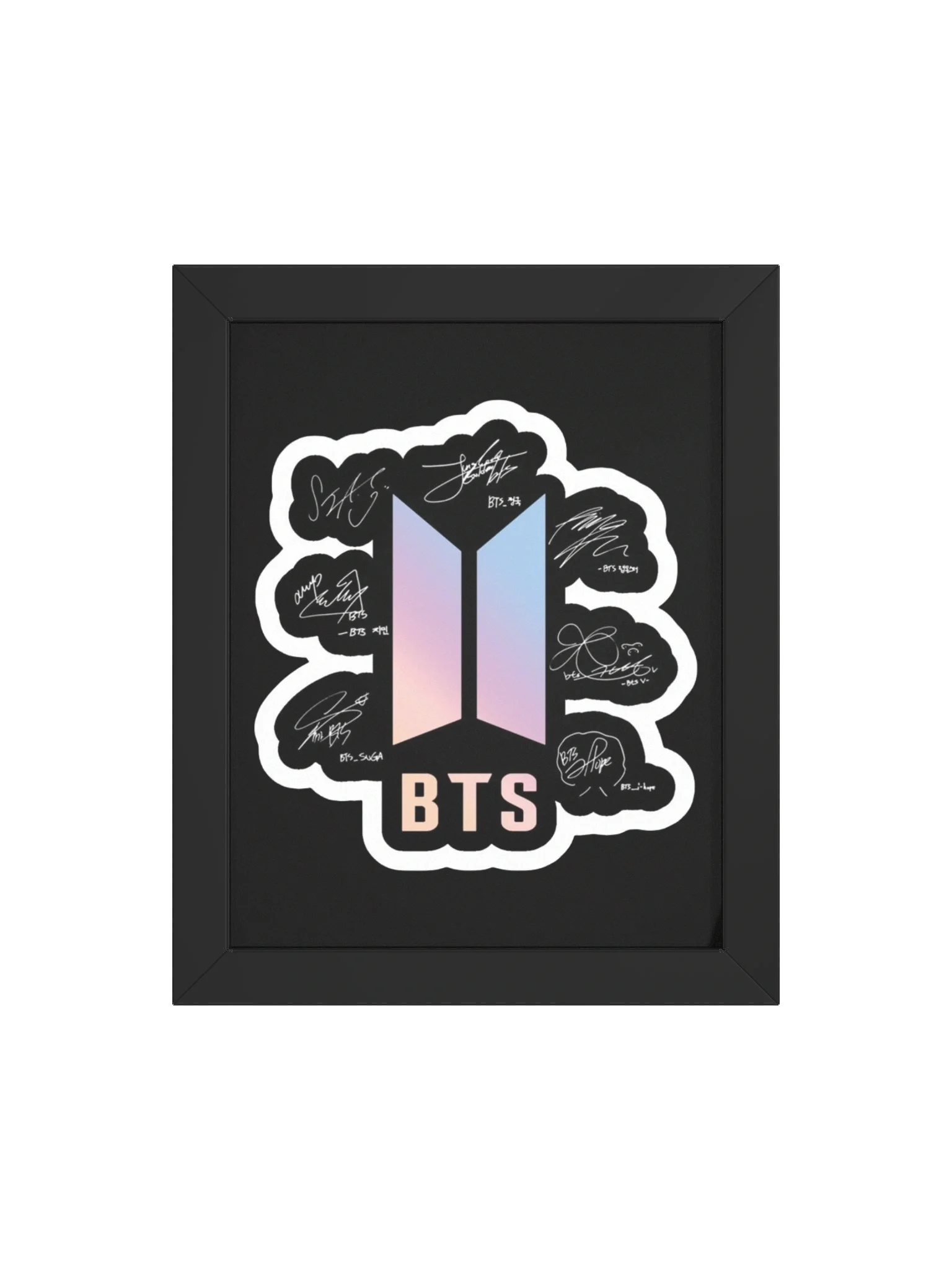 BTS Members Signature Art Print product image (4)