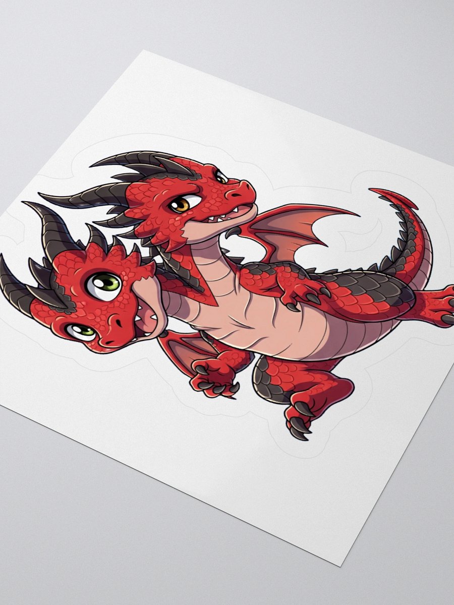 Dual headed baby dragon sticker product image (3)